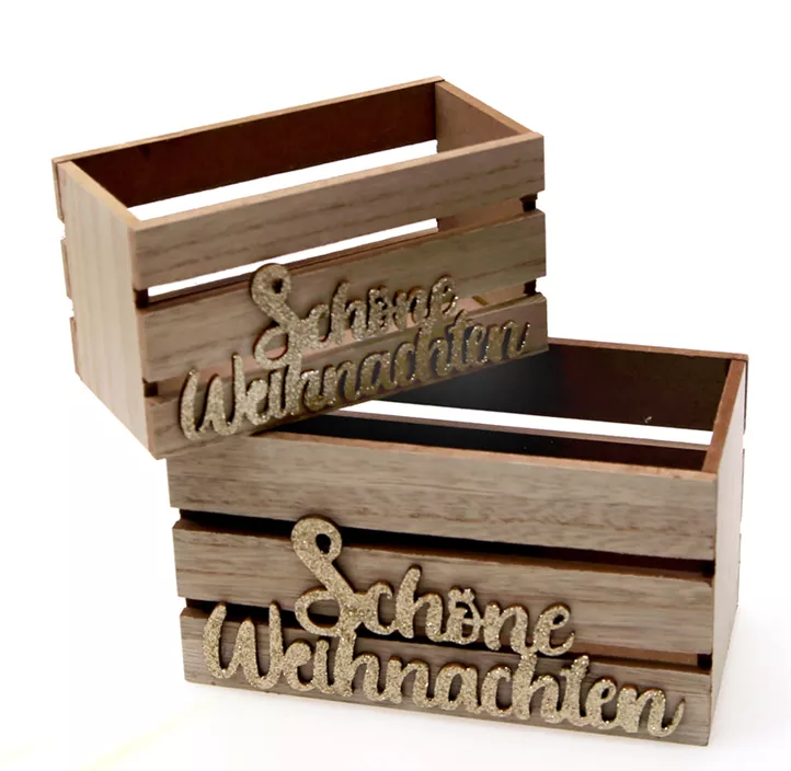 Holzkiste Weihnachten