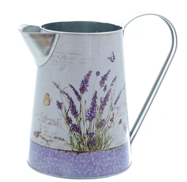 Metallkanne Lavendel
