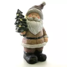 Santa mit LED Tanne