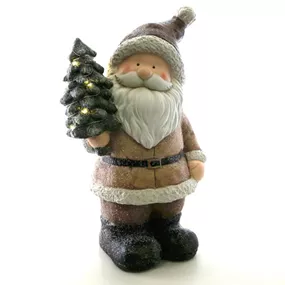 Santa mit LED Tanne