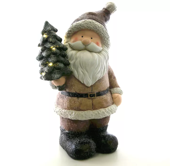 Santa mit LED Tanne