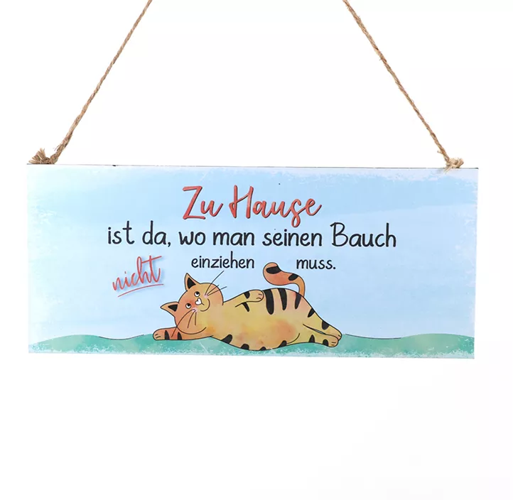 Schild Zu Hause…!