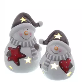 Schneemann mit LED