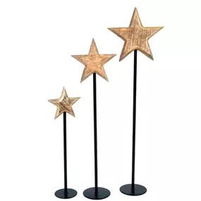 Stern auf Metallstand