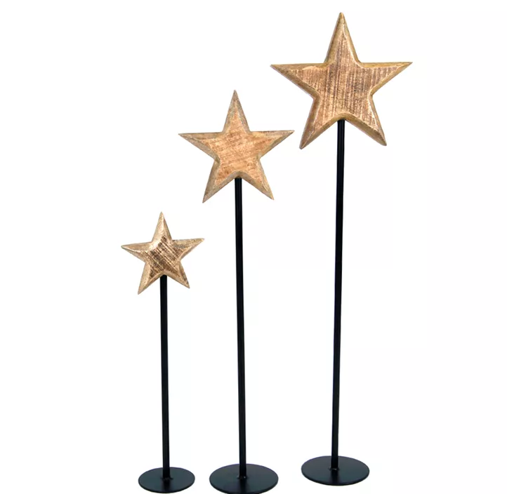 Stern auf Metallstand