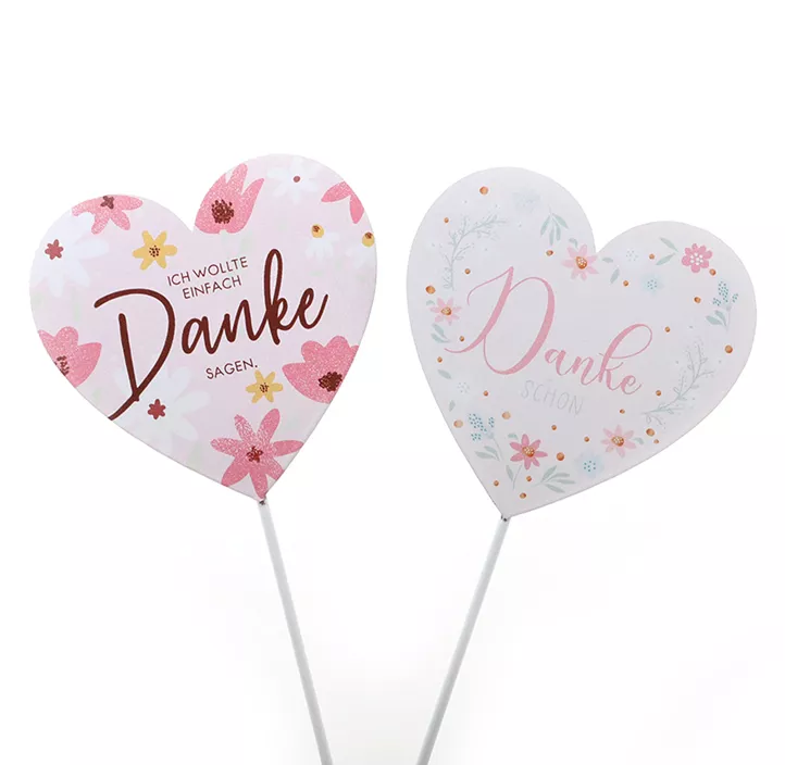 Stecker Herz Blumendekor