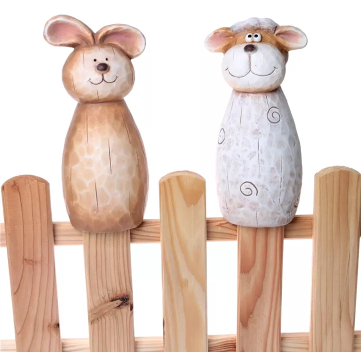 Zaunfigur Schaf-Hase