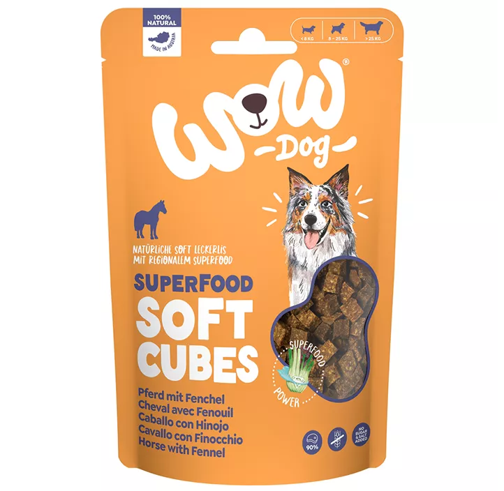 Snack Superfood Soft Cubes Pferd