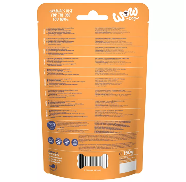 Snack Superfood Soft Cubes Pferd