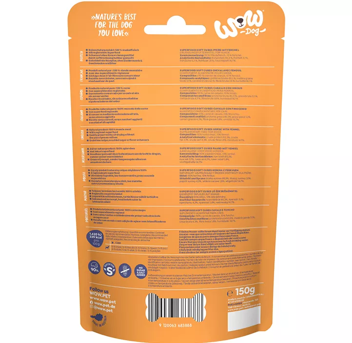 Snack Superfood Soft Cubes Pferd
