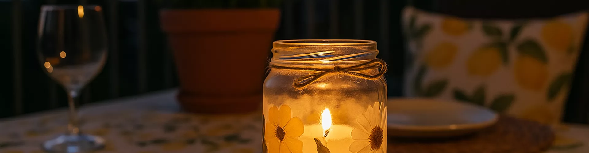 Windlicht selbst gemacht - Bellaflora