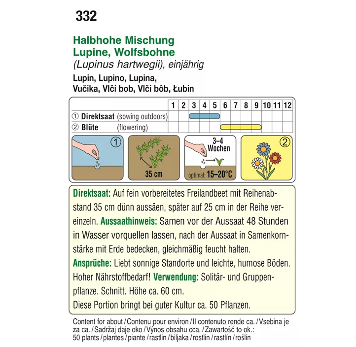 Lupinen Mischung einjährig
