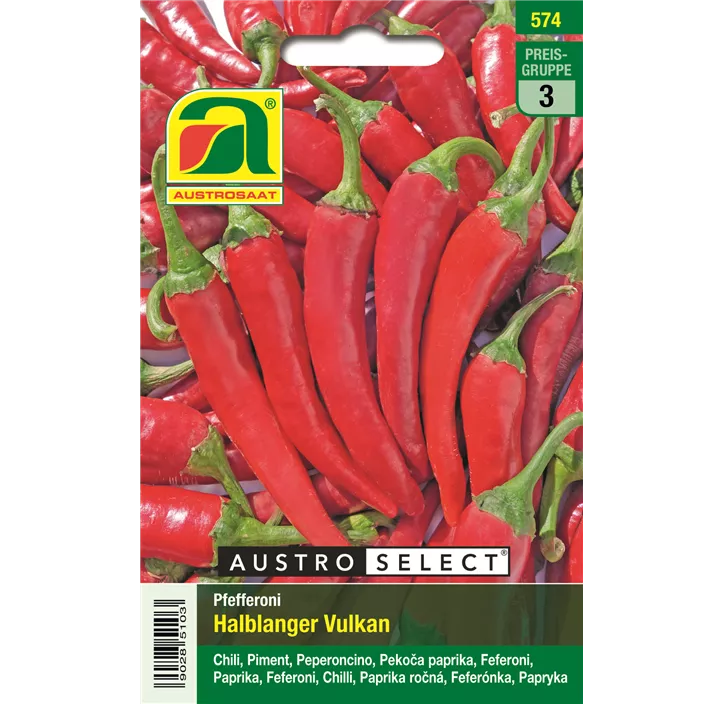 Pfefferoni Halblanger Vulkan