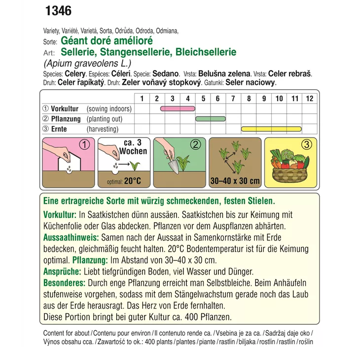 Stangensellerie Geant dore Gourmet Edition
