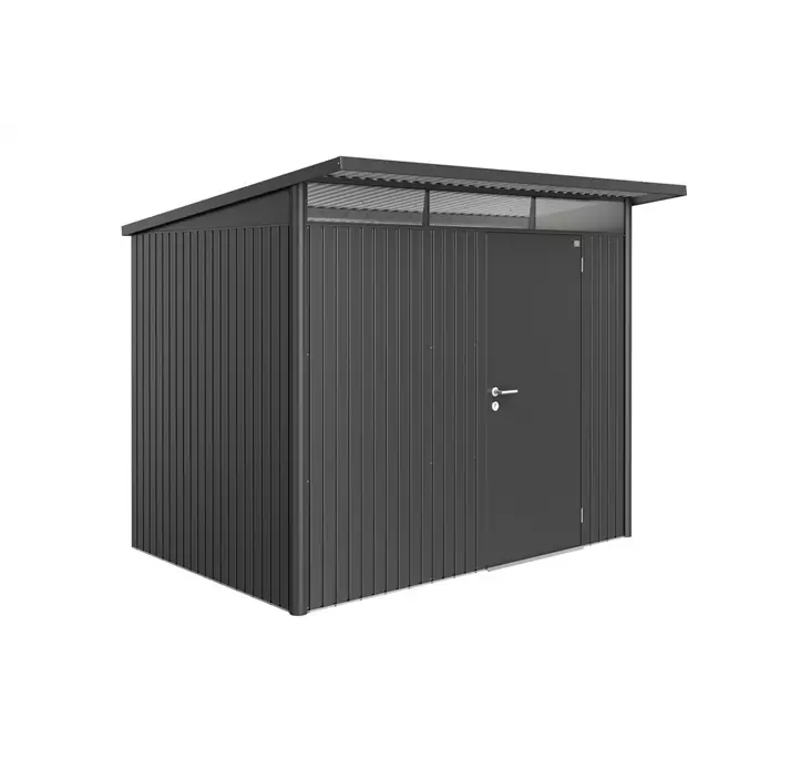 Gerätehaus AvantGarde A5 dunkelgrau mit Standardtür + Fenster
