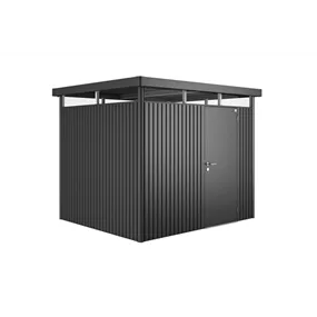 Gerätehaus HighLine H3 dunkelgrau mit Standardtür + Fenster