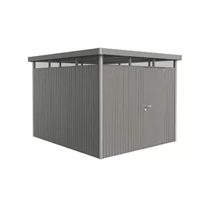 Gerätehaus HighLine H5 quarzgrau mit Standardtür + Fenster