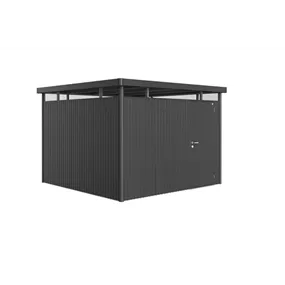 Gerätehaus HighLine H6 dunkelgrau mit Standardtür + Fenster