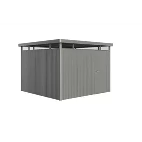 Gerätehaus HighLine H6 quarzgrau mit Standardtür + Fenster