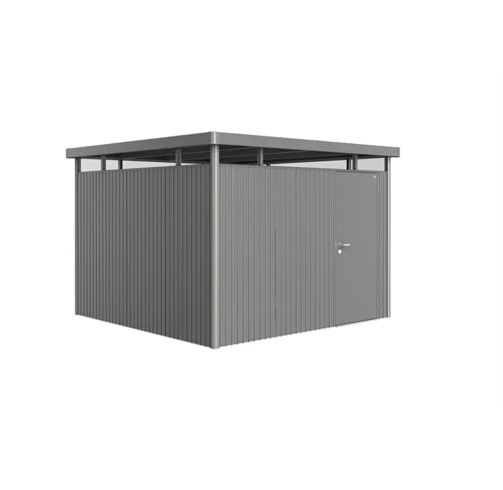 Gerätehaus HighLine H6 quarzgrau mit Standardtür + Fenster