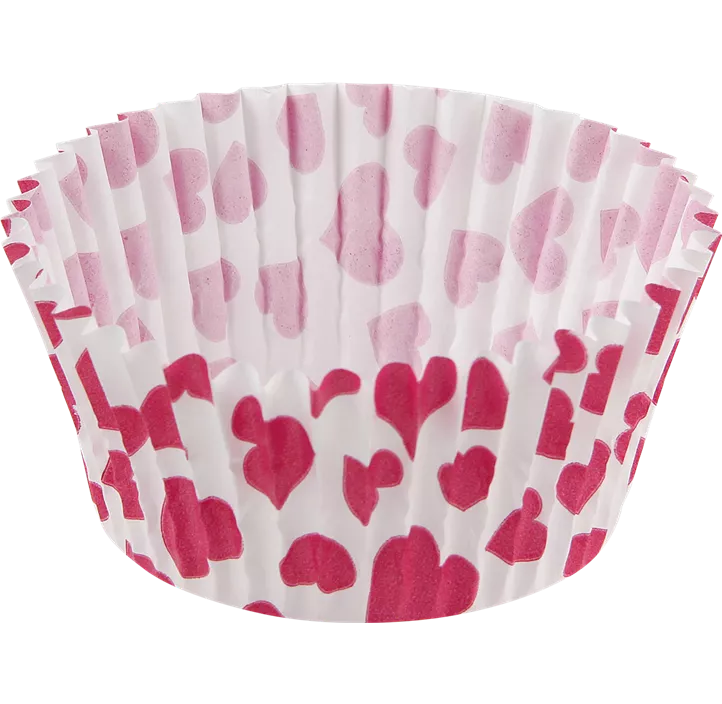 Muffinförmchen 5cm Herz 50-tlg