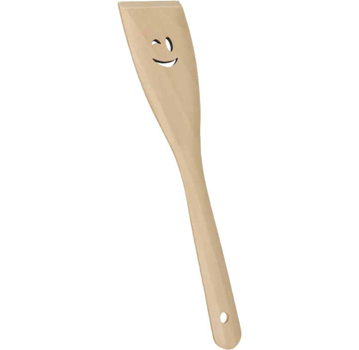 Pfannenwender Holz Smiley