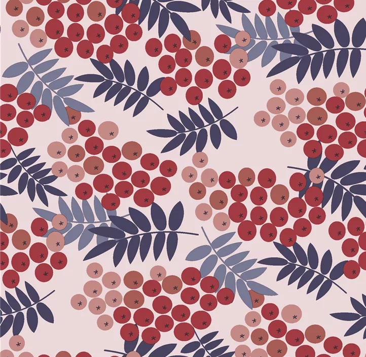 Serviette Rowan berries