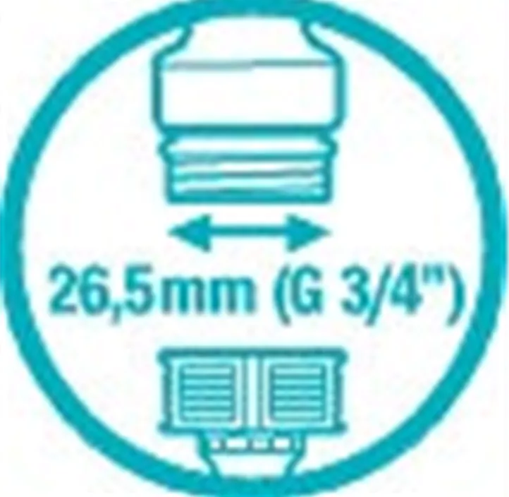 Hahnverbinder 26,5mm