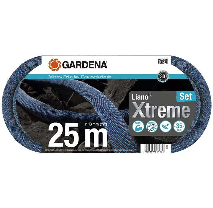 Textilschlauch Liano Xtreme 1/2, 25 m Set