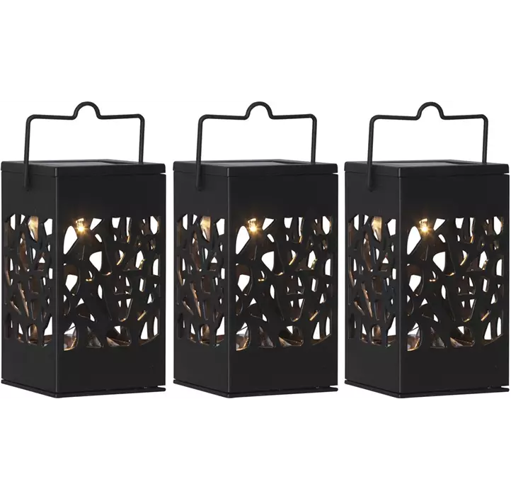 Solar-Laterne Izola, 3er-Set, LED