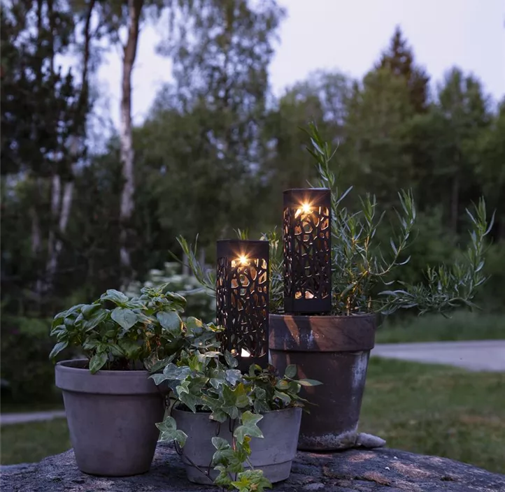 Solar-Steckleuchte Izola, 2er-Set, LED