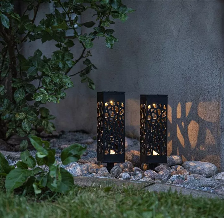 Solar-Steckleuchte Izola, 2er-Set, LED
