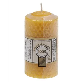 Wabenkerze 100% Bienenwachs mit Biene