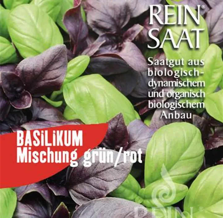 Basilikum Mischung grün/rot
