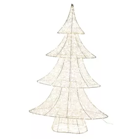 LED Metalltanne mit Timer, Adapter, 400 LED