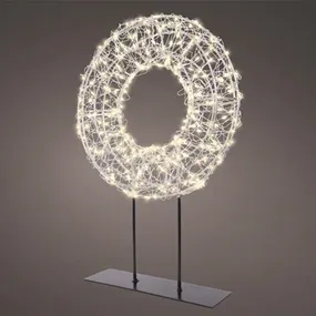 Micro LED Kranz auf Ständer outdoor
