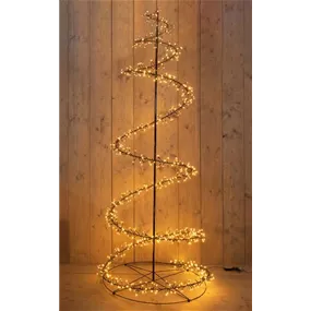 LED Baum Swirl Cluster klass. warm, Dimmer u. Timer, 960 LED