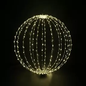 LED Lichtkugel Moony faltbar mit Timer outdoor