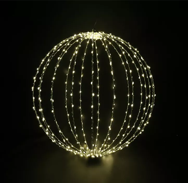 LED Lichtkugel Moony faltbar mit Timer outdoor