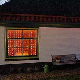 Vorhangbeleuchtung 20 Stränge mit Timer u. Dimmer, 280 LED