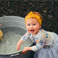 Wasser marsch für die Kleinen