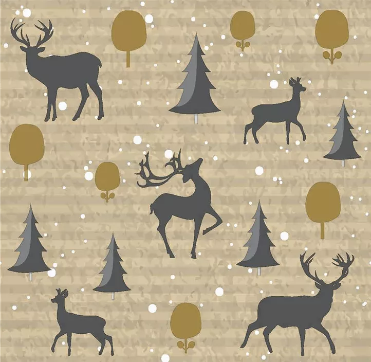 Serviette Deer Forest
