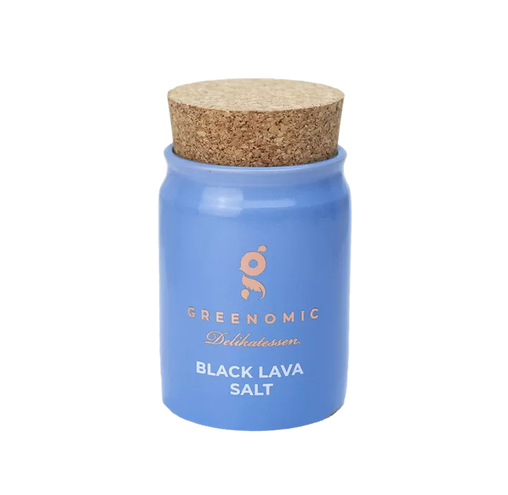 Pot Black Lava Salt