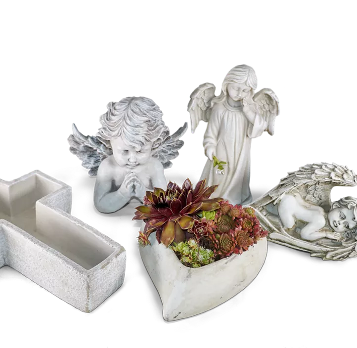 Engel liegend aus Polyresin