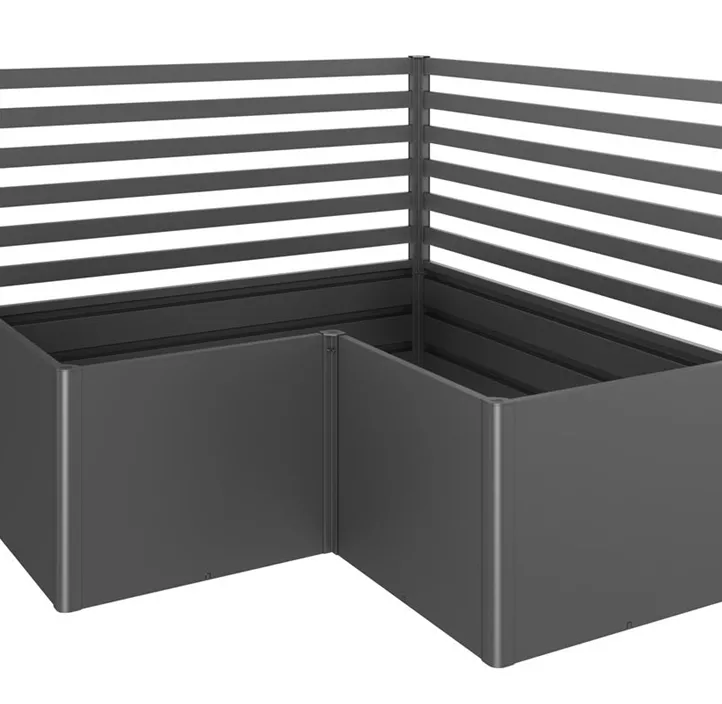 Rankgitter für Hochbeet L-Form Gr.L150 dunkelgrau