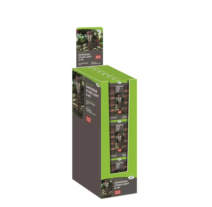 Solar-Pfahlleuchte Damasque, 6er-Packung