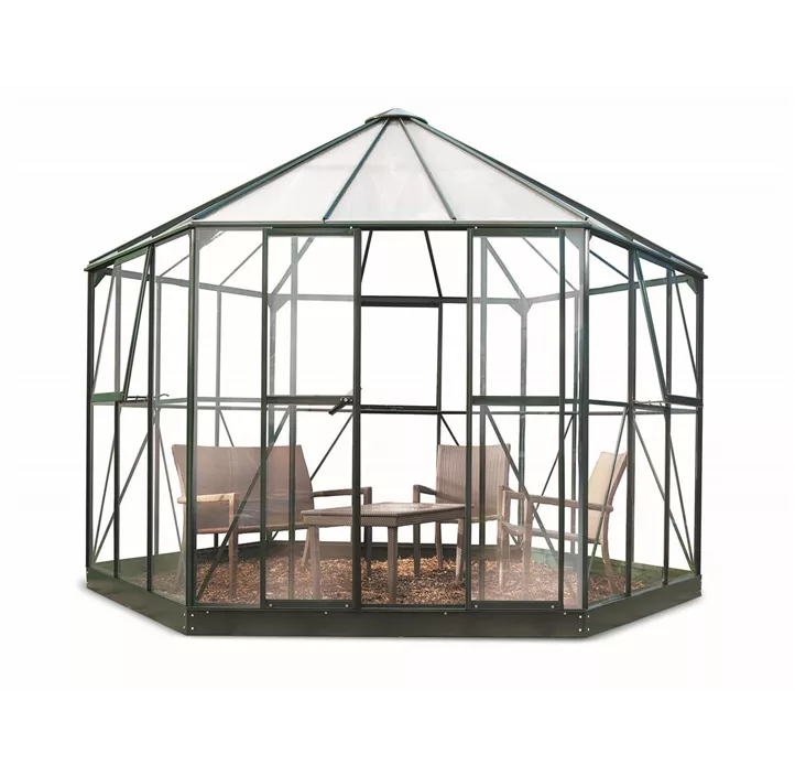 Atrium grün m/3mm Sicherheitsglas ohne Fundament