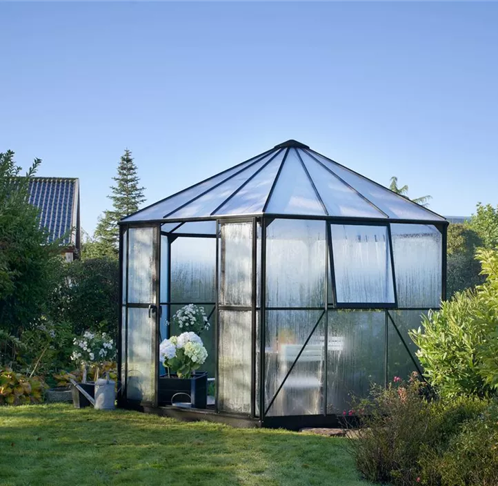 mit 3 mm Sicherheitsglas, 375 x 375 x 287 cm