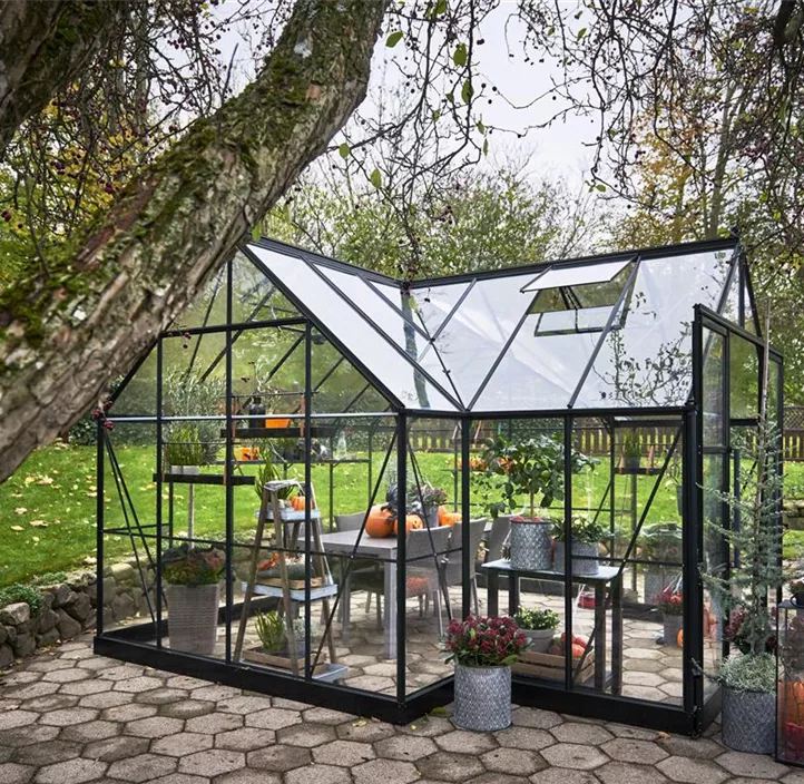 Garden Room grün m/3 mm Sicherheitsglas ohne Funda