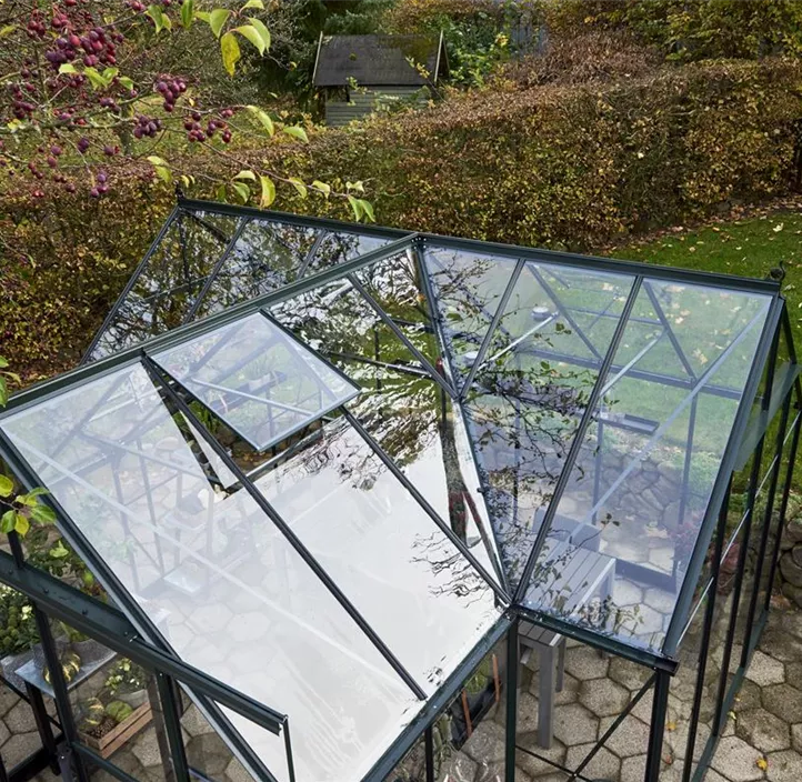 Garden Room grün m/3 mm Sicherheitsglas ohne Funda